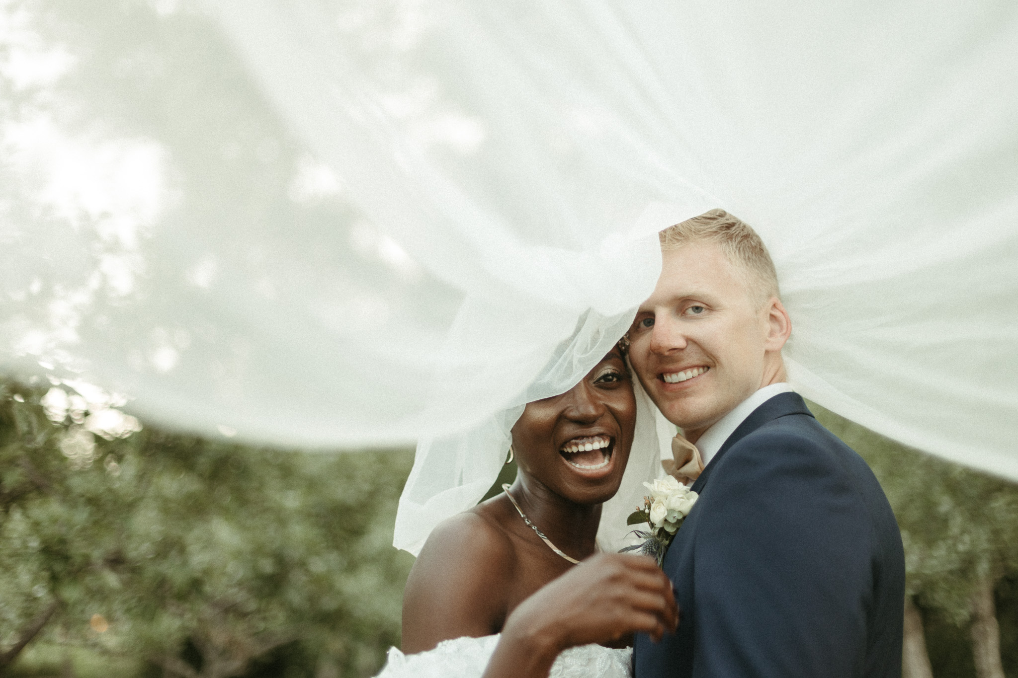 Bride and Groom Photos at Post Family Farm in Hudsonville Michigan