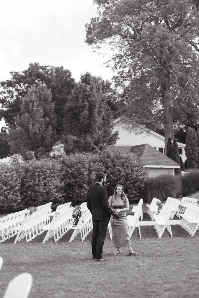 Wedding Ceremony Photos at Bay Pointe Inn in Shelbyville Michigan
