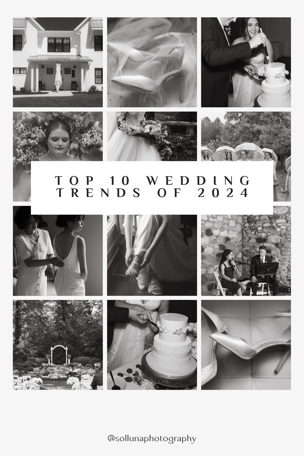 Top 10 wedding trends of 2024