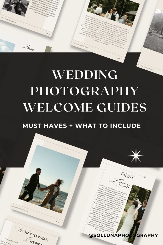 Wedding Photography Welcome Guides