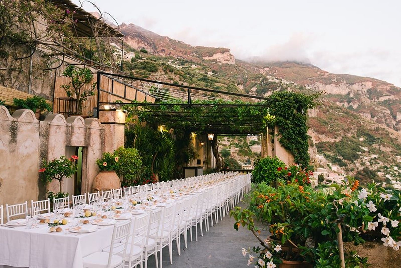 Amalfi Coast Wedding Reception