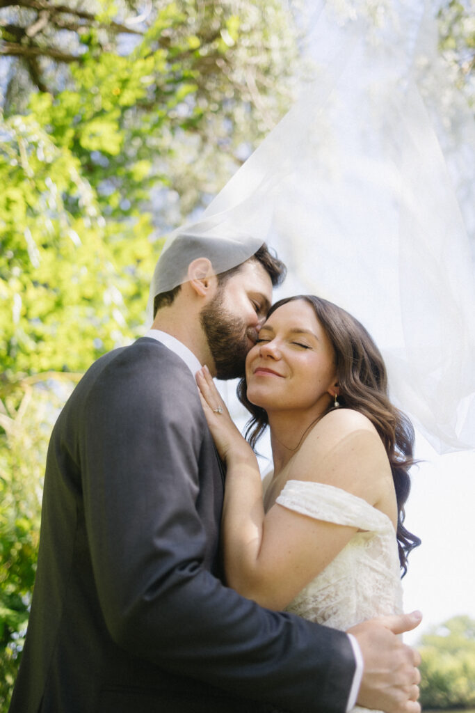 greenhouse wedding venue bridal party portraits