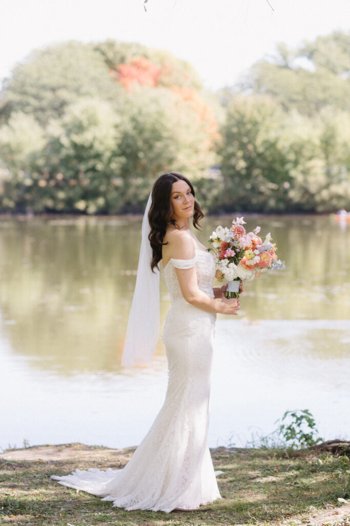 greenhouse wedding venue bridal party portraits