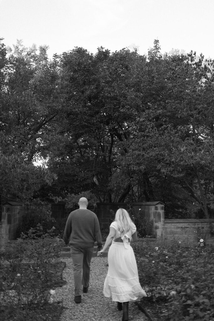 Editorial detroit engagement photos of a man and a woman