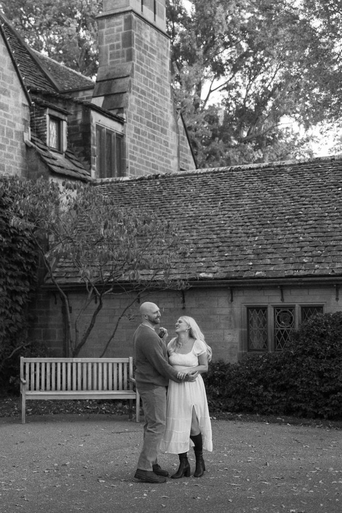 Editorial detroit engagement photos of a man and a woman