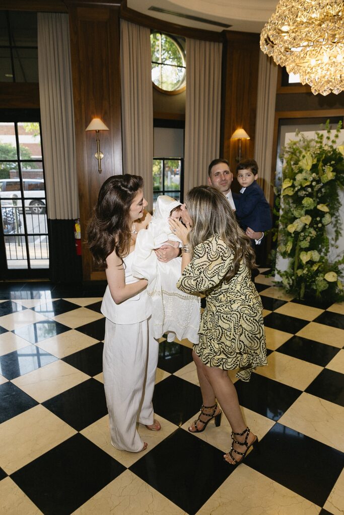 Elegant baptism reception at The Townsend Hotel in Birmingham, Michigan