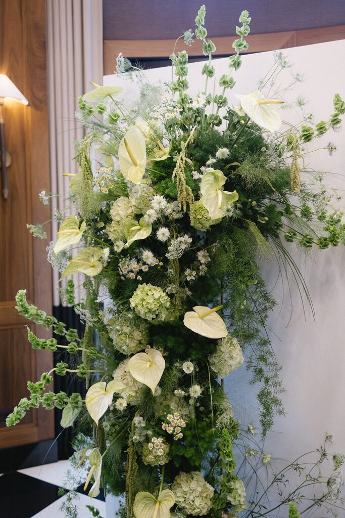 Baptism celebration at The Townsend Hotel in Birmingham, Michigan with elegant reception details