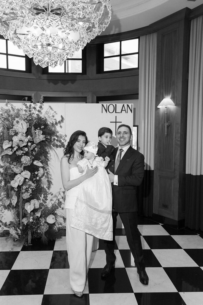 Elegant baptism reception at The Townsend Hotel in Birmingham, Michigan