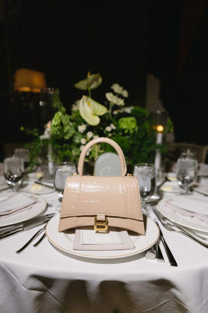 Baptism celebration at The Townsend Hotel in Birmingham, Michigan with elegant reception details