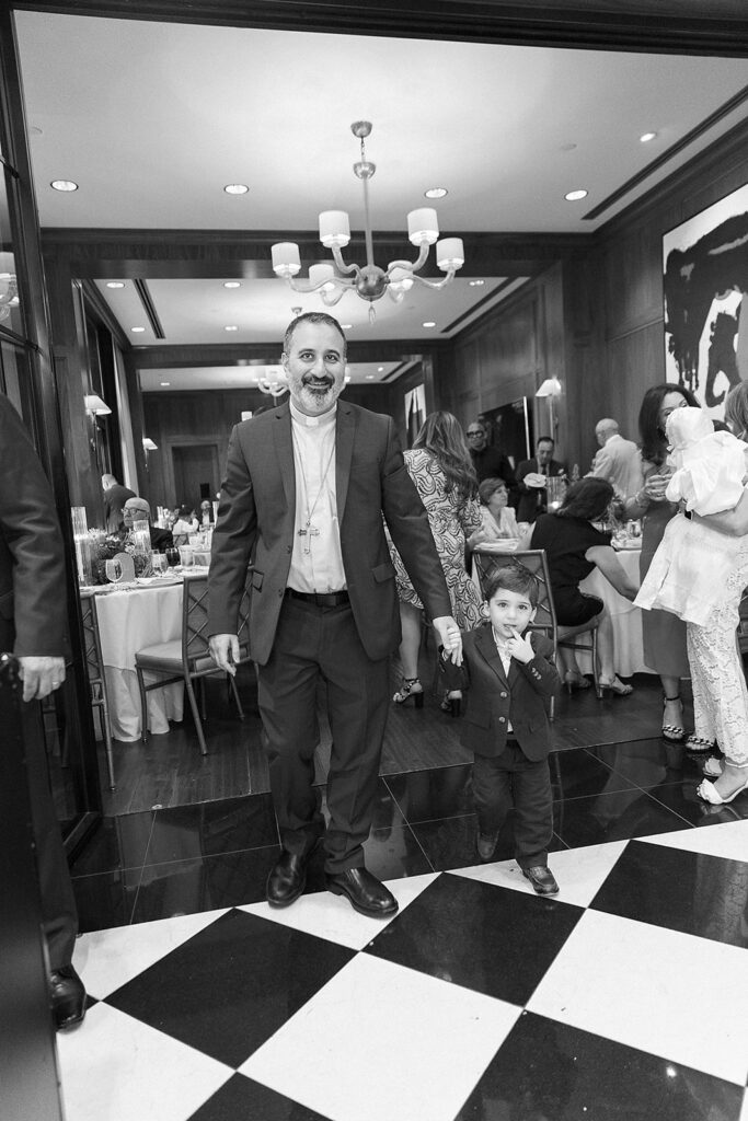 Elegant baptism reception at The Townsend Hotel in Birmingham, Michigan